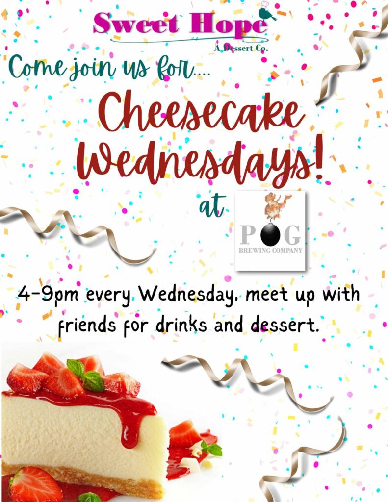 POG Brewing Cheesecake Wednesdays