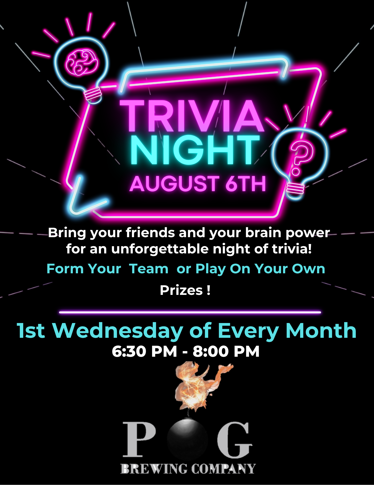 Trivia Night - 1st Wednesday