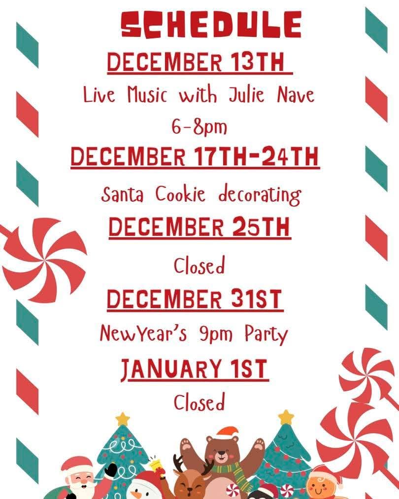 POG Brewing December Schedule