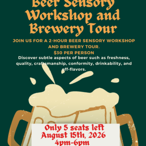 Beer Sensory Workshop & Brewery Tour